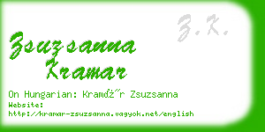 zsuzsanna kramar business card